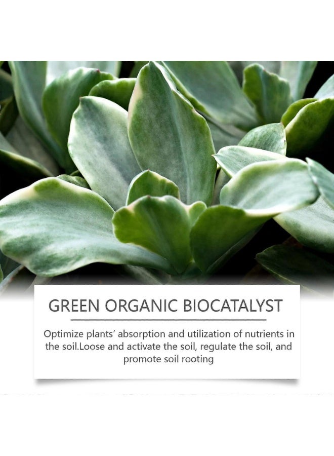 MOONSPRY Green Organic BioCatalyst Advanced Eco Fertilizer For Healthy Plants Enhances Soil Biology Improves Root Systems Encourages Vigorous Growth Suitable Home Garden Lawn Farm Applications Indoor Outdoor Flowers Vegetables Pots Beds - Image 3